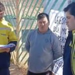Desocupados de Las Heras entregaron currículums en Cerro Negro y pidieron una oportunidad laboral